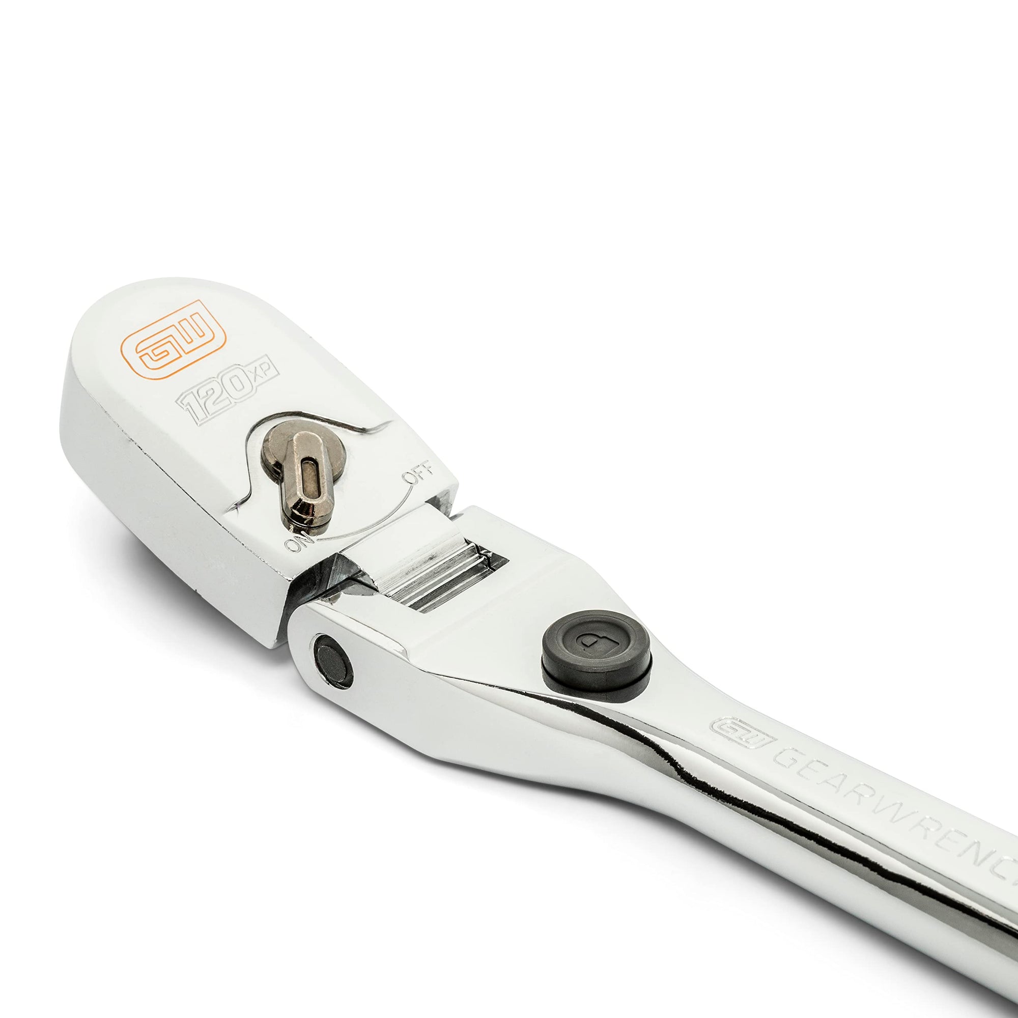 120XP GEARWRENCH 1/2" Drive Locking Flex Head Ratchet with Full Polish Grip - 25" Length - 81376