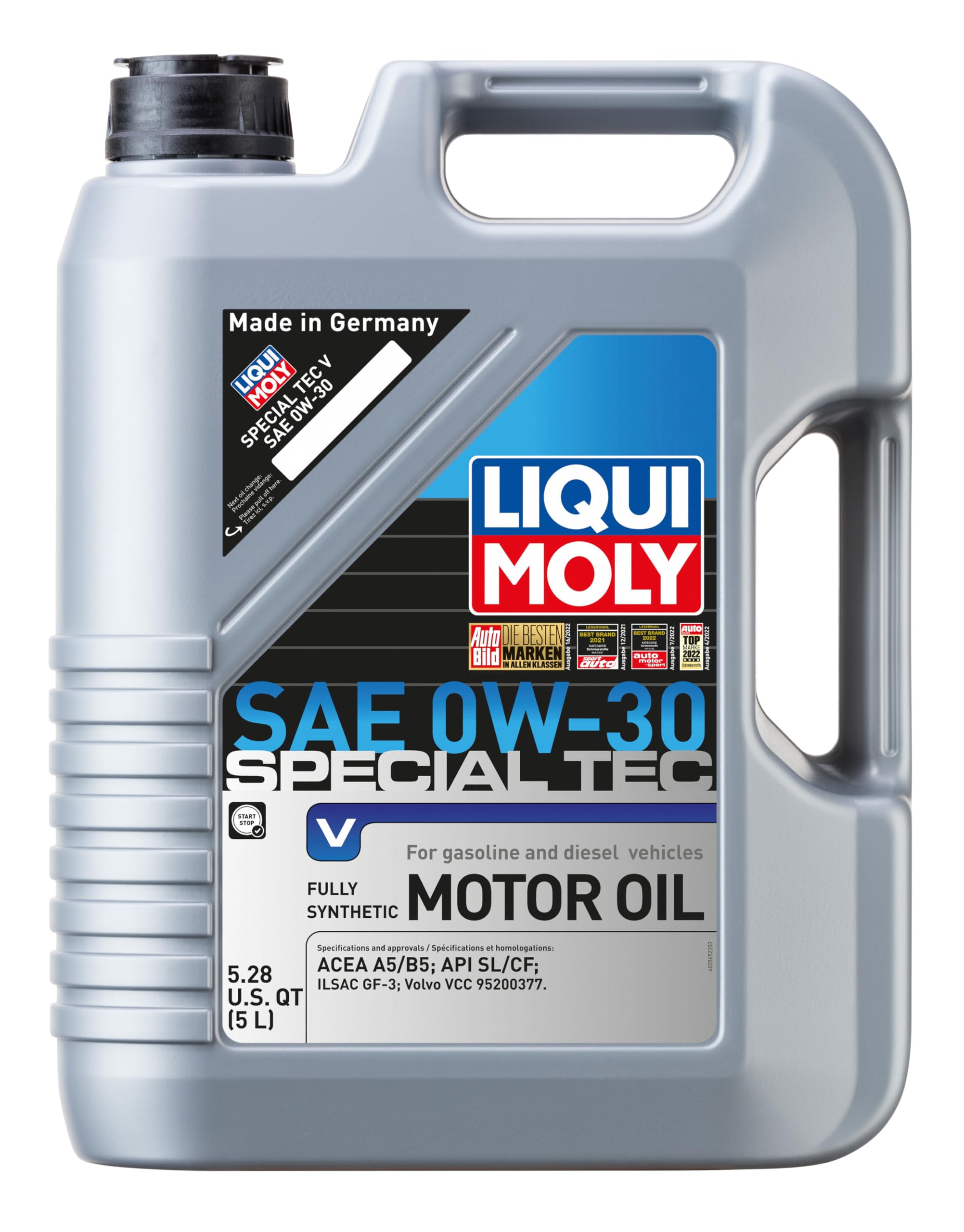 0W30 LIQUI MOLY Special Tec V Motor Oil | 5 L | Fully synthetic engine oil | SKU: 20204