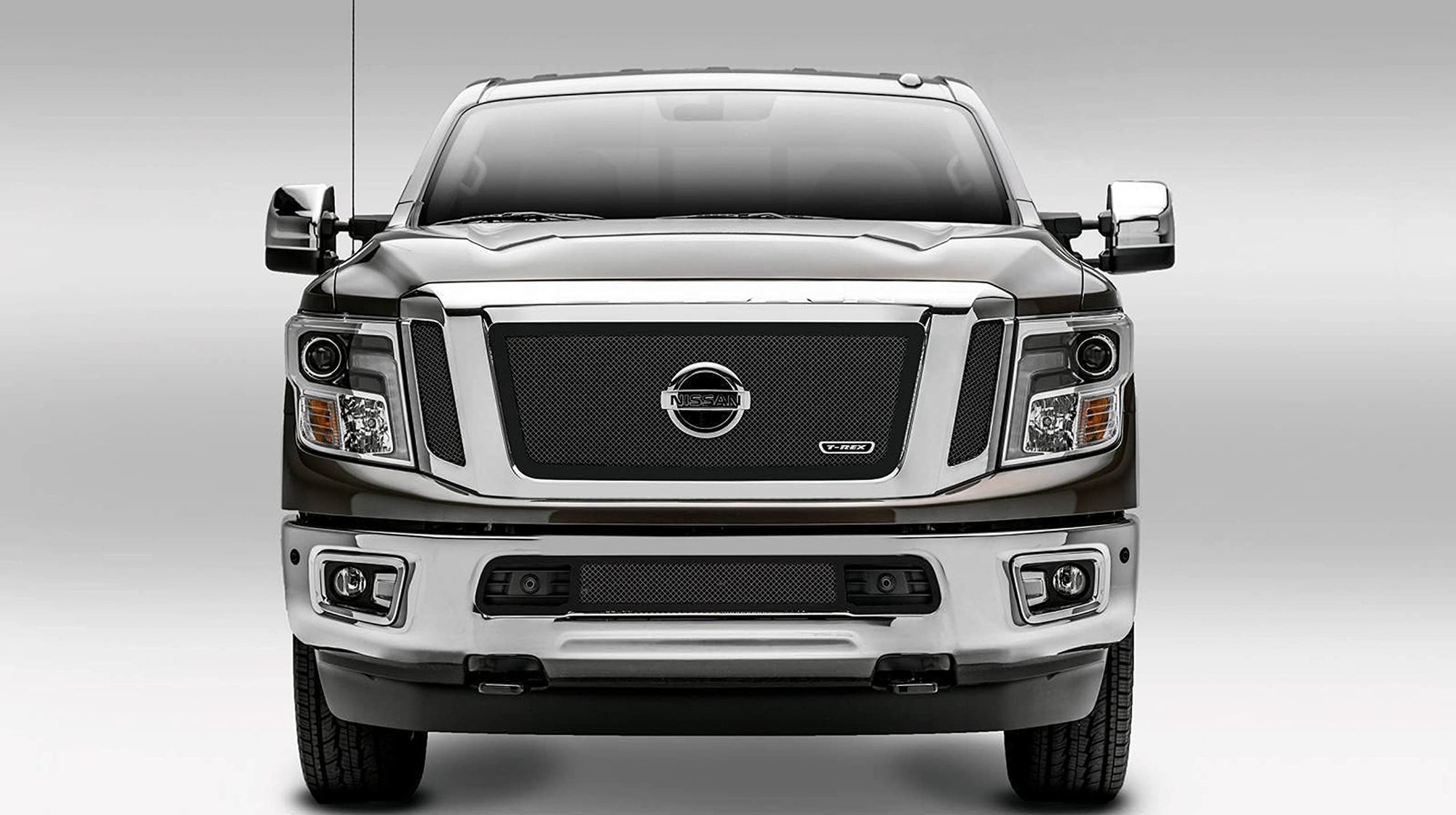 T-Rex Upper Class Black 51785 T-Rex Nissan Titan Blk Mesh Grille