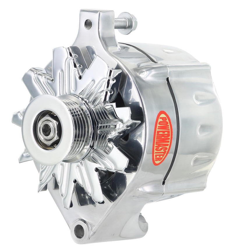 Alt Ford Powermaster Upgrade Polish 100A Smooth Look™ 6 grv Pulley 1-Wire