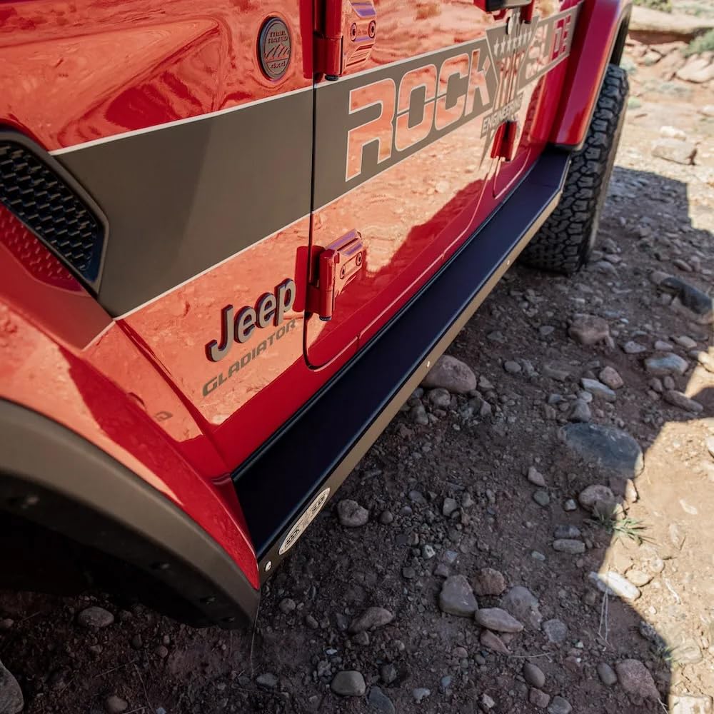 Step Slider Rock Slide Engineering w/Power Step for Jeep Gladiator JT 2020-2023 (4 Door), BD-SS-300-JT4