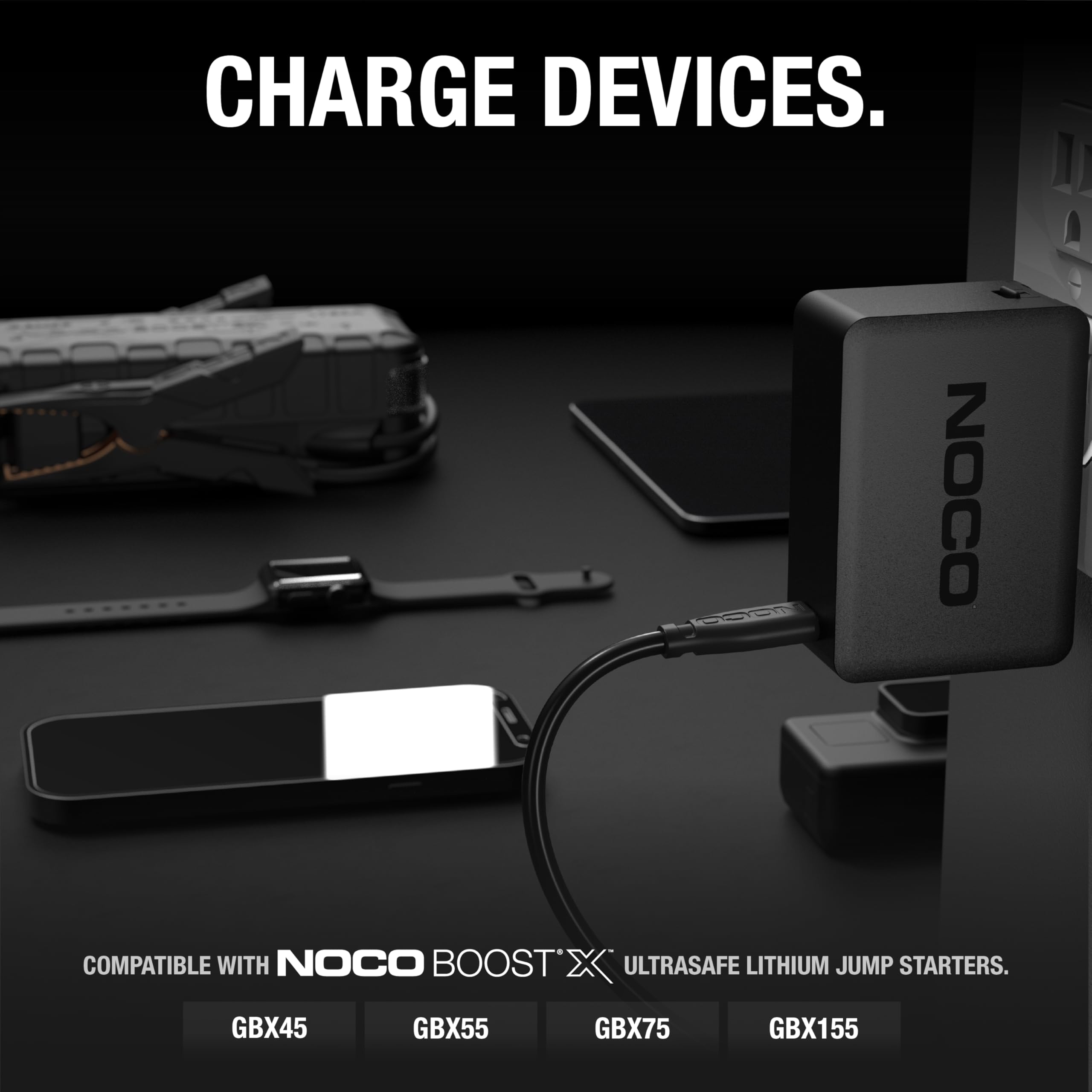 65W NOCO U65 USB-C Charger, Power Delivery (PD) Fast Portable Micro Wall Charger and International Travel Charger with Interchangeable Plugs for Apple, Google, Samsung, Microsoft and More