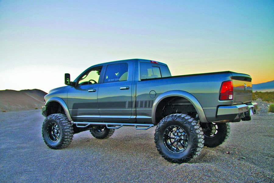 N-FAB Nerf Steps T0798CC-6-TX | Bed Access | Textured Black Finish | fits 07-17 Toyota Tundra CrewMax, 5.6' Short Bed