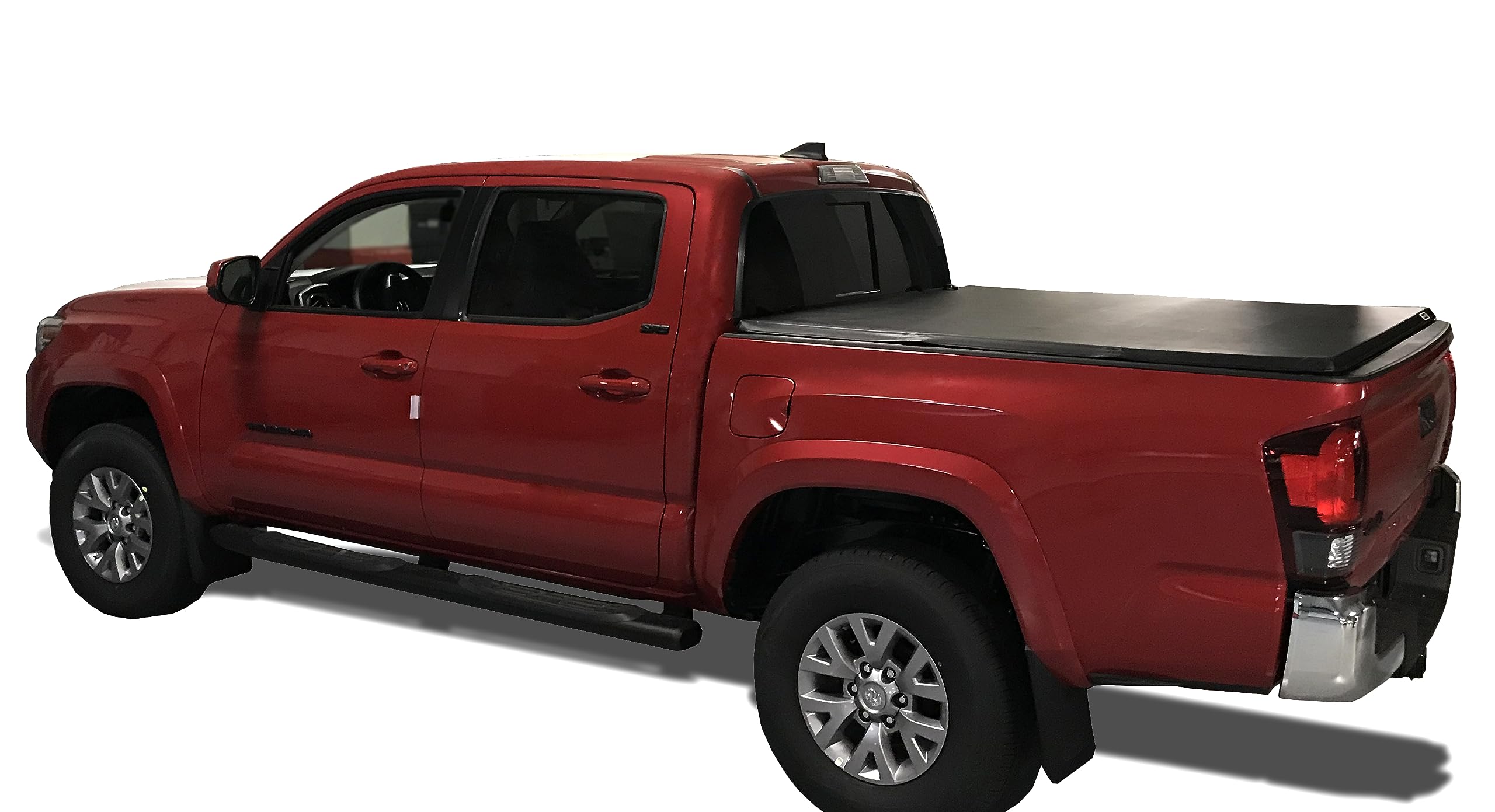Premier Black Horse Soft Trifold Truck Bed Tonneau Cover Compatible with 2005-2015 Toyota Tacoma 6ft Bed-PRS-TO16