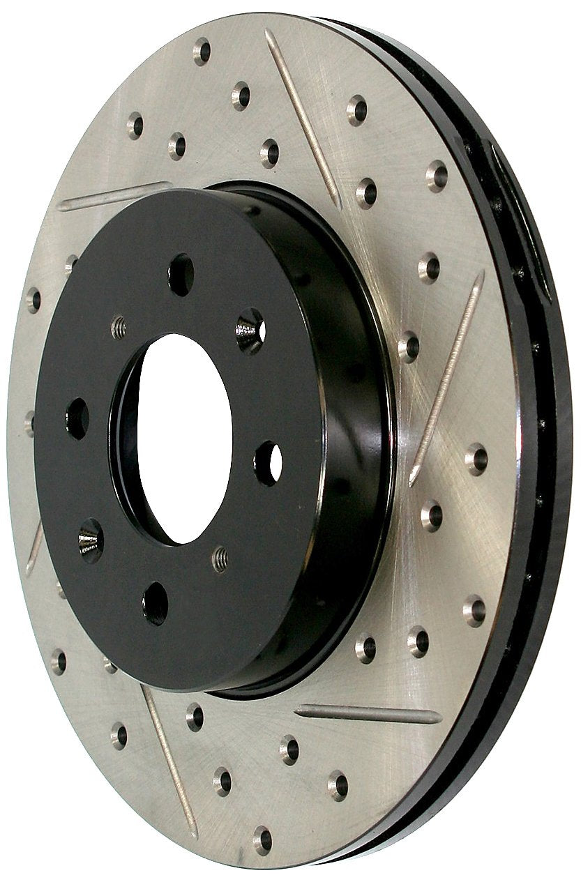 Sport Drilled/Slotted Brake Rotor StopTech 127.51036L (Front Left), 1 Pack
