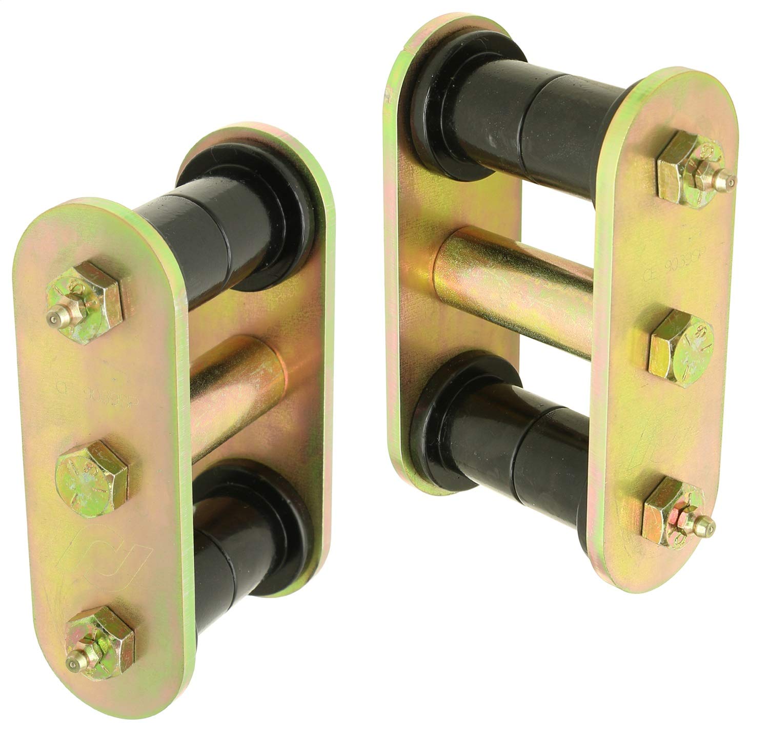 Heavy Duty RockJock CE-9040P Leaf Spring Shackles Fits 87-95 Wrangler (YJ)