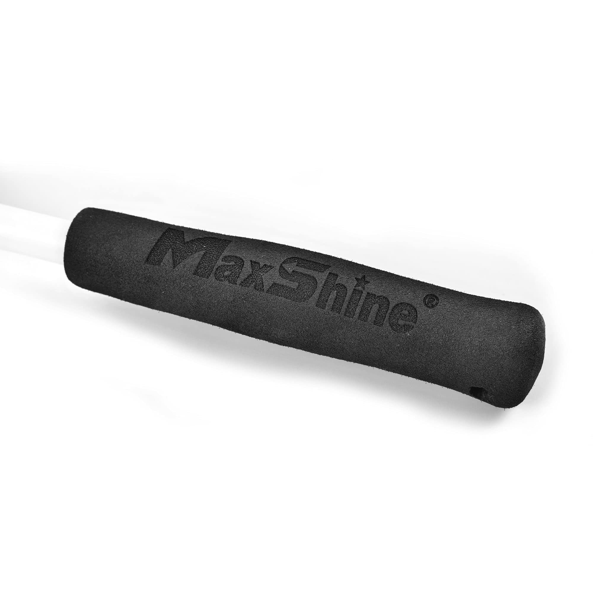 Maxshine Microfiber Universal Wheel Brush - 45° Angled Reach, Long Handle, Scratch-Free Cleaning, High-Density Soft Microfiber, Safe for Rims, Spokes, Engine Bays & Door Jambs – Car Detailing Tool