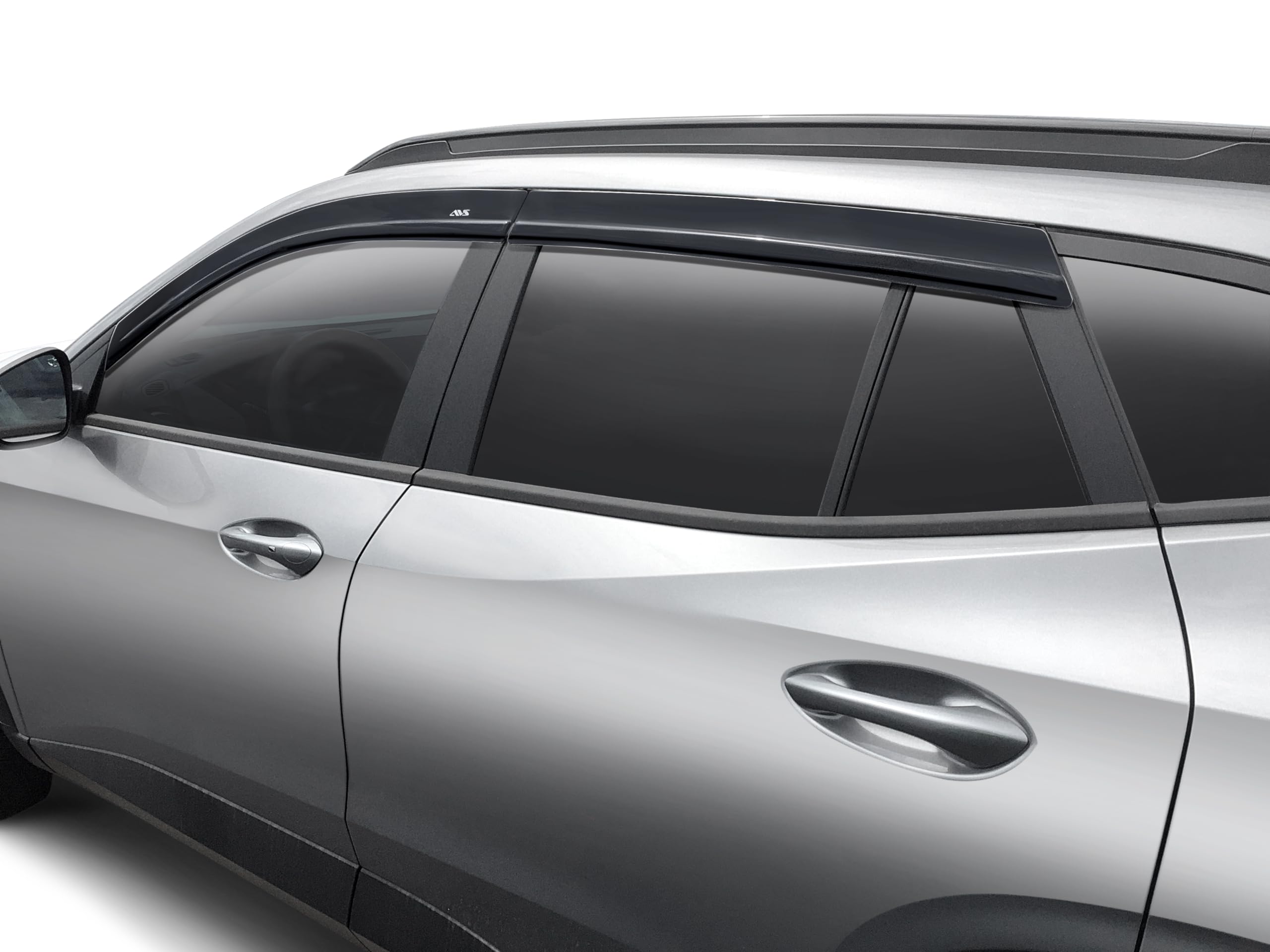Low Profile Auto Ventshade [AVS] Ventvisor / Window Deflectors | Fits 2024 Chevrolet Trax, 4 pcs. | Dark Smoke - 894116