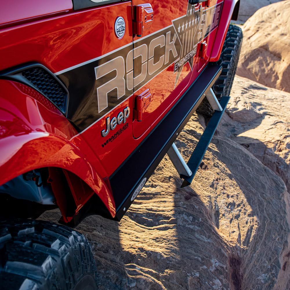 Jeep JL Side Step Sliders for 18-23 Wrangler 4 Door Models Drivers Side Sub Part Rock Slide Engineering