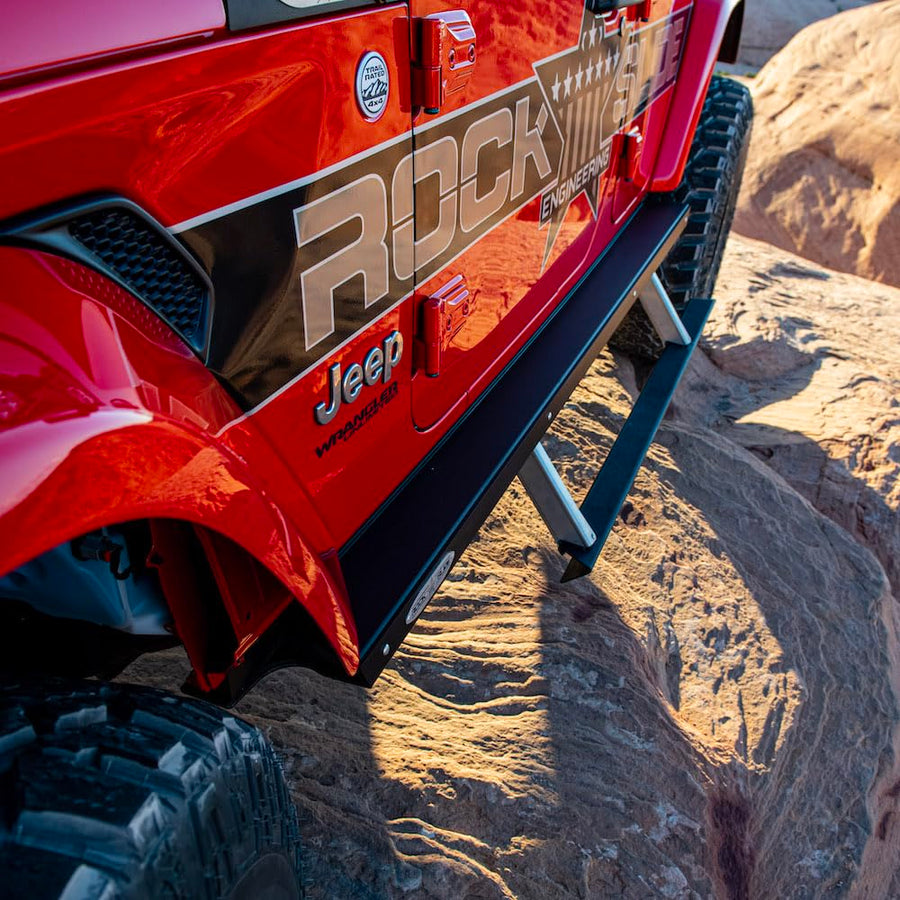 Jeep JL Side Step Sliders for 18-23 Wrangler 4 Door Models Drivers Side Sub Part Rock Slide Engineering
