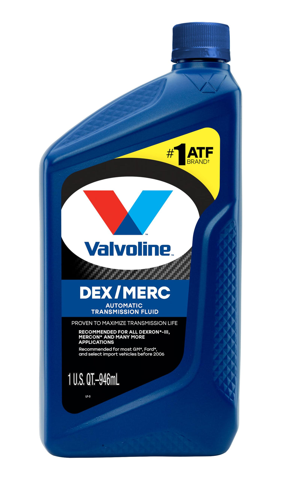 Automatic Transmission Fluid Valvoline DEX/MERC (ATF) 1 QT, Case of 6