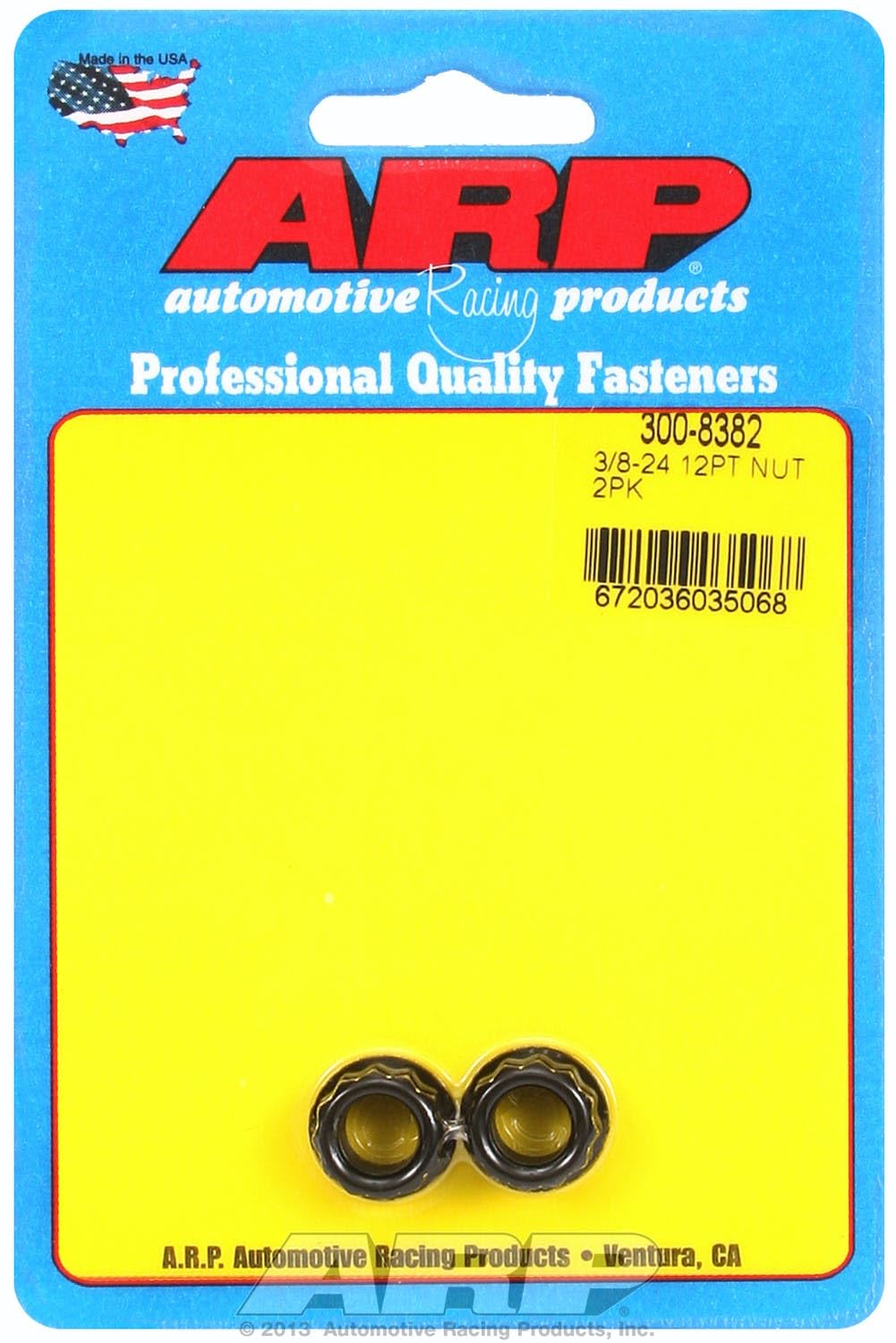 ARP 12pt Nut Kit 3/8in-24 2 Pack