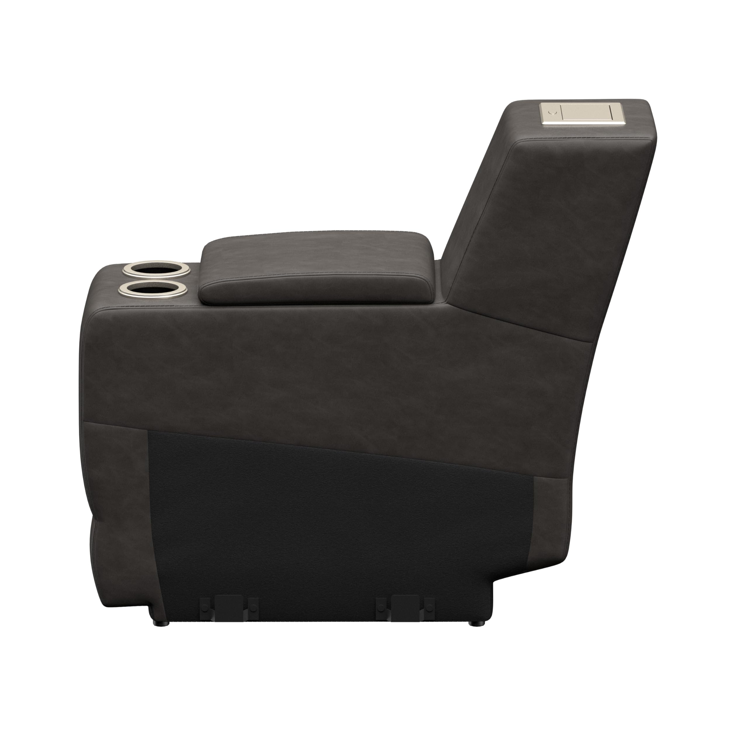 Signature Seismic Series THOMAS PAYNE McCoy RV Theater Seating 12" Center Console with Storage Compartment, Dual Cupholders, 110V Power Pop-Up Outlet with Two USB Ports - 2024044203