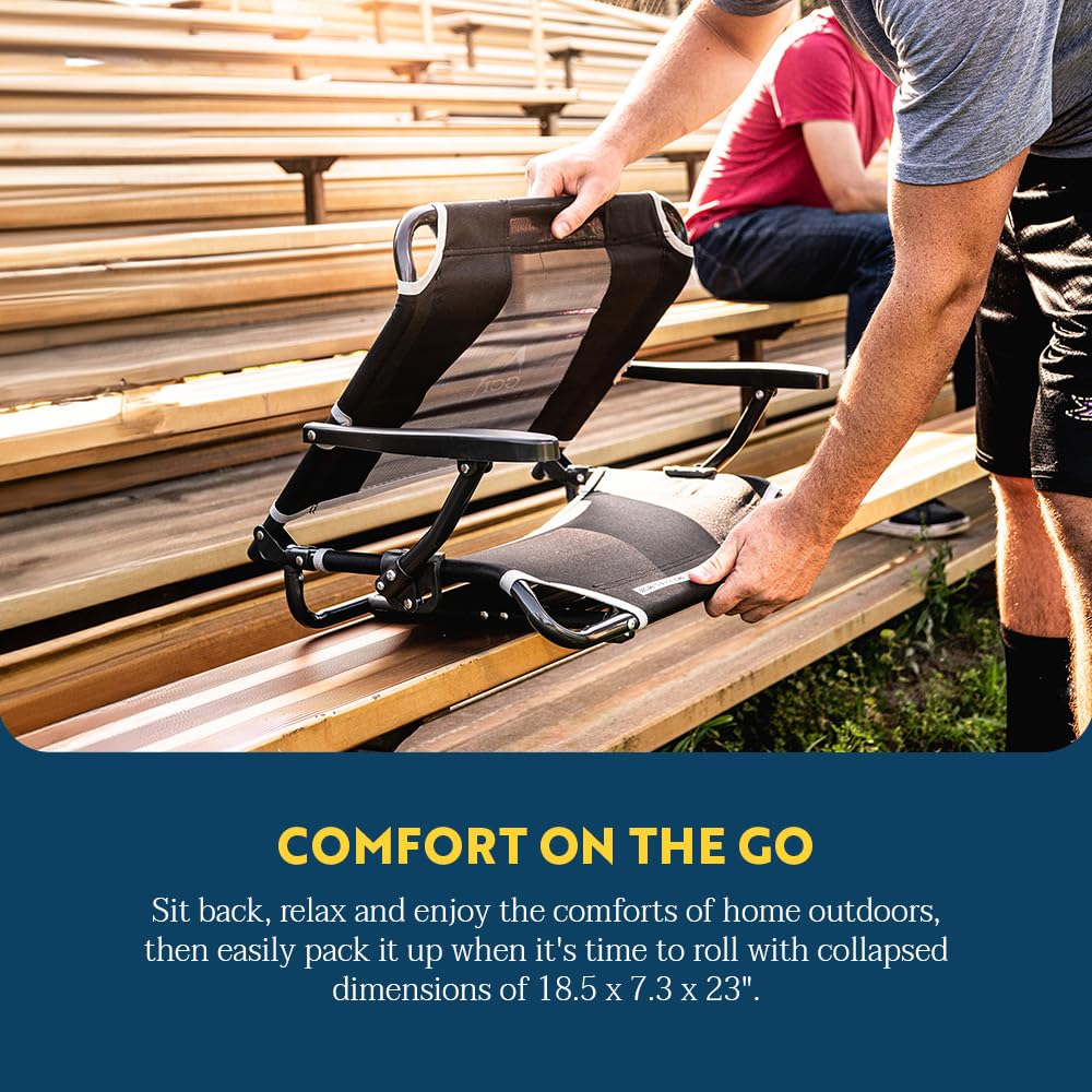 Big Comfort GCI Outdoor Stadium Chair with Armrests