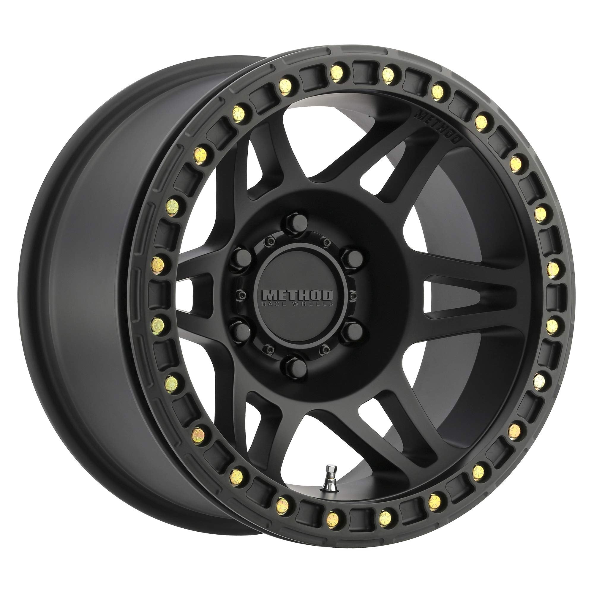 Method Race Wheels 106 Matte Black Beadlock 17x9" 6x5.5", 44mm offset 3.5" Backspace, MR10679060544B