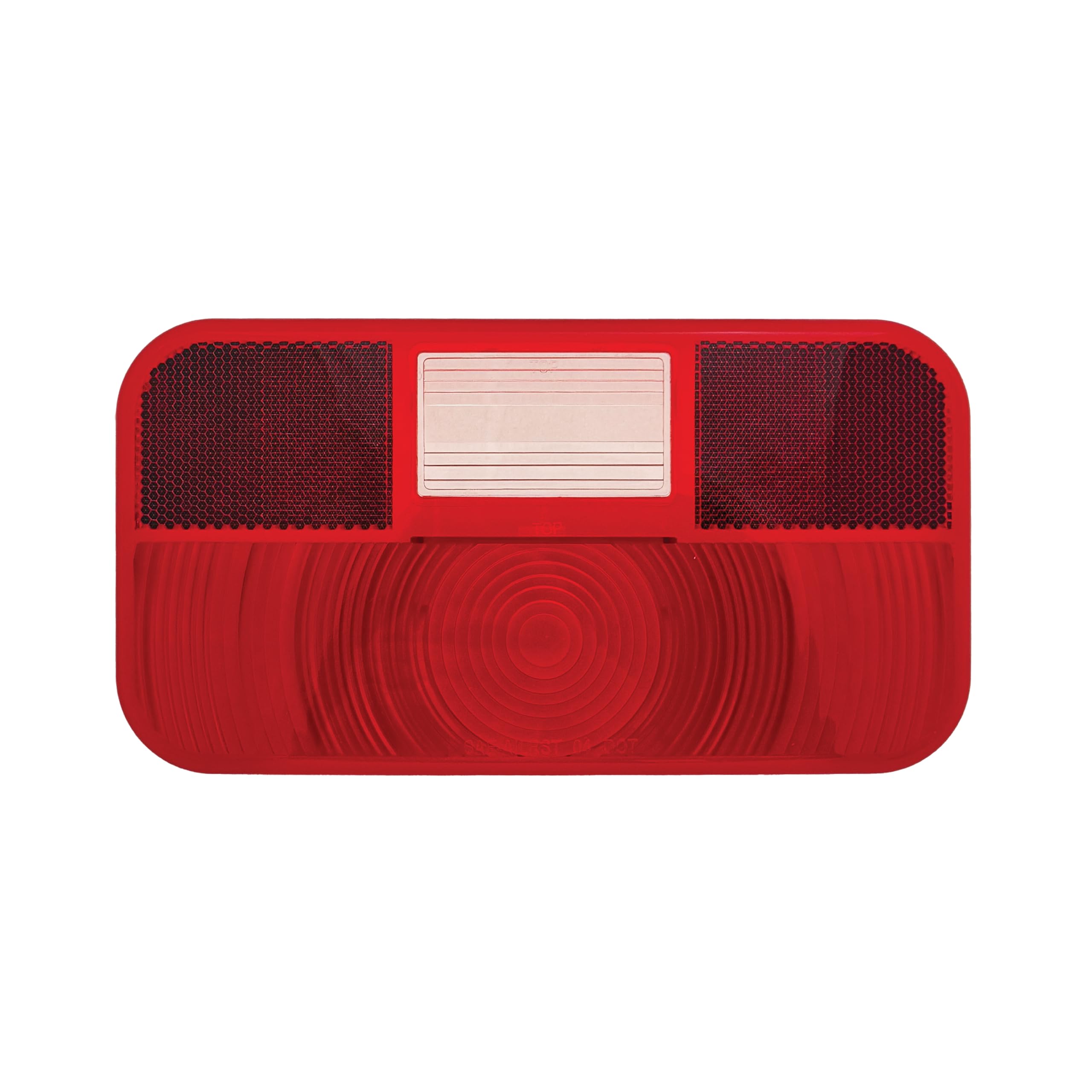 Replacement Lens RV Designer L974 for Incandescent Rectangular Tail Light with Reflex & Back-up Light, DOT-Compliant