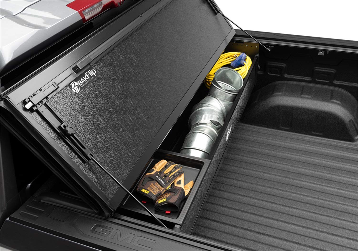 BAK BAKBox 2 Utility Box Fold-Away | 92100 | Fits 1988 - 2013 Chevy/GMC Silverado/Sierra & C/K, 2014 2500/3500HD All Beds , Black