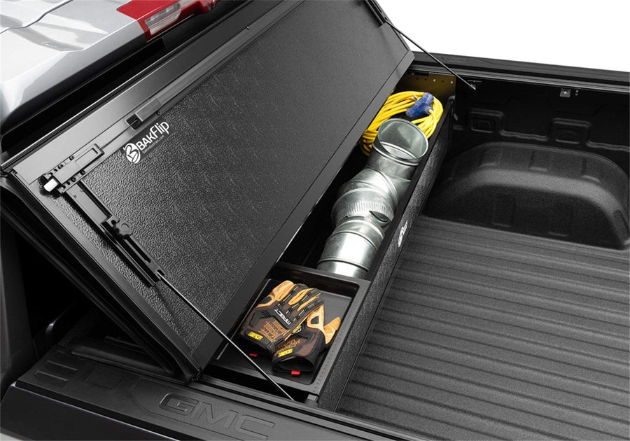BAK BAKBox 2 Utility Box Fold-Away | 92100 | Fits 1988 - 2013 Chevy/GMC Silverado/Sierra & C/K, 2014 2500/3500HD All Beds , Black
