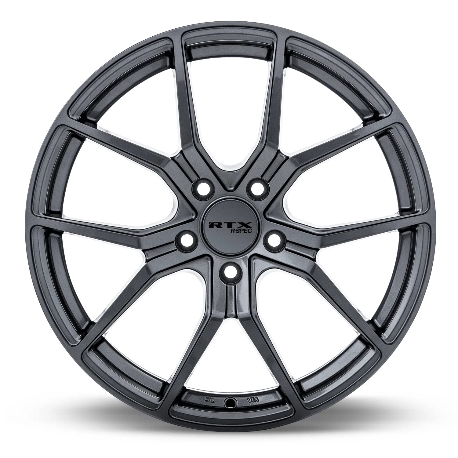 Gunmetal Rim RTX FF10 Custom Wheel - 18x8, 38 Offset, 5x108 Bolt Pattern, 63.4mm Hub