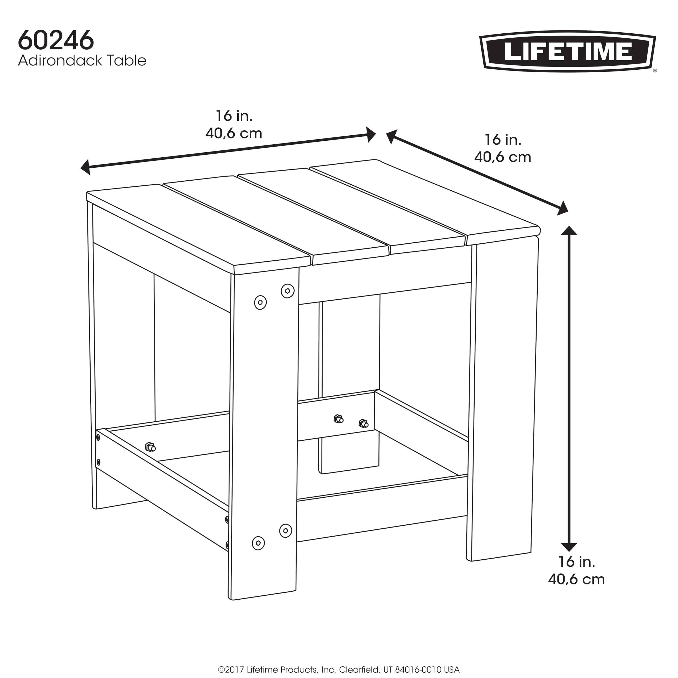 Adirondack Table Lifetime 60246