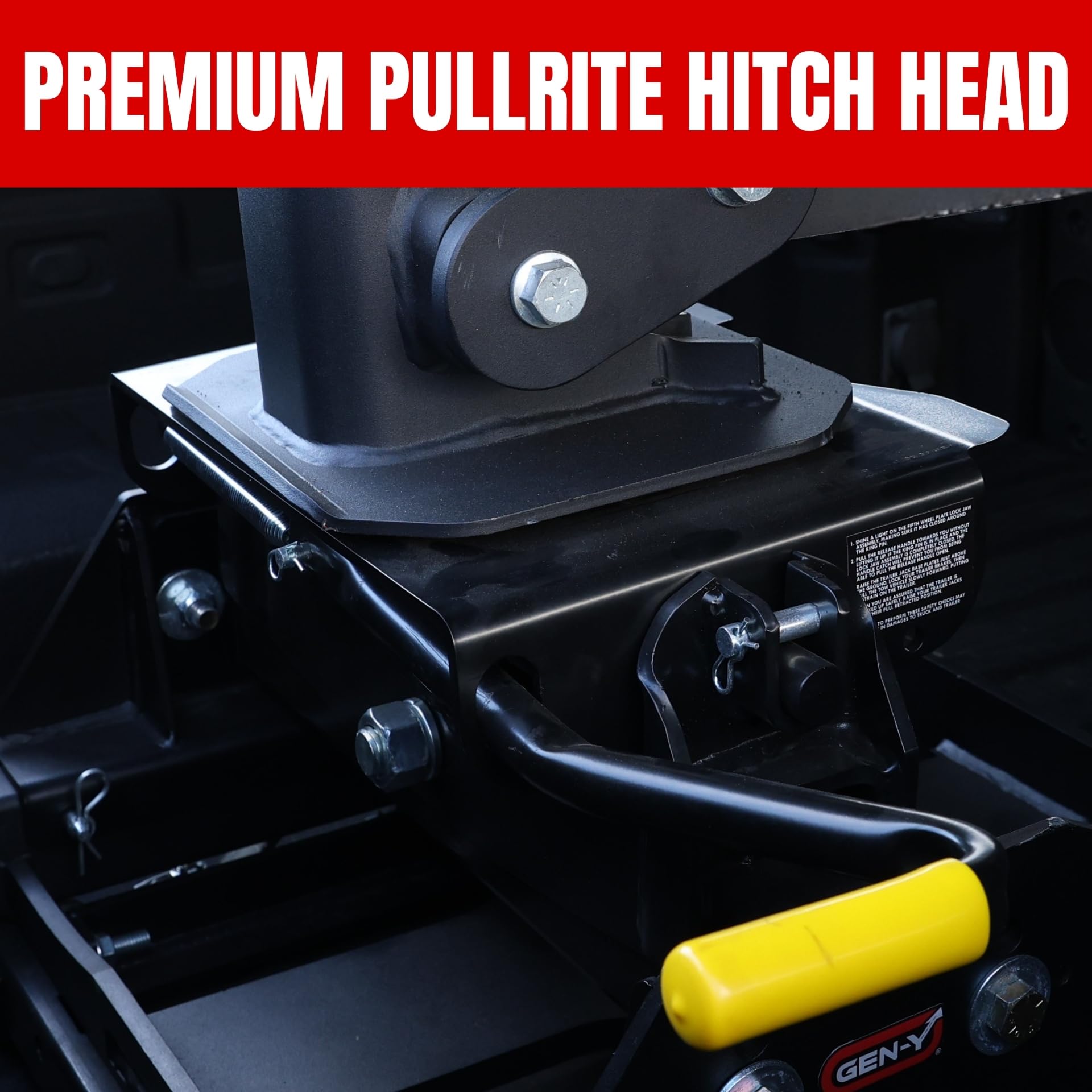 Combo Hitch GEN-Y Advantage - Complete Gooseneck & 5th Wheel System with Pullrite Head - 25K LB Towing Capacity - Maintenance-Free - Made in USA