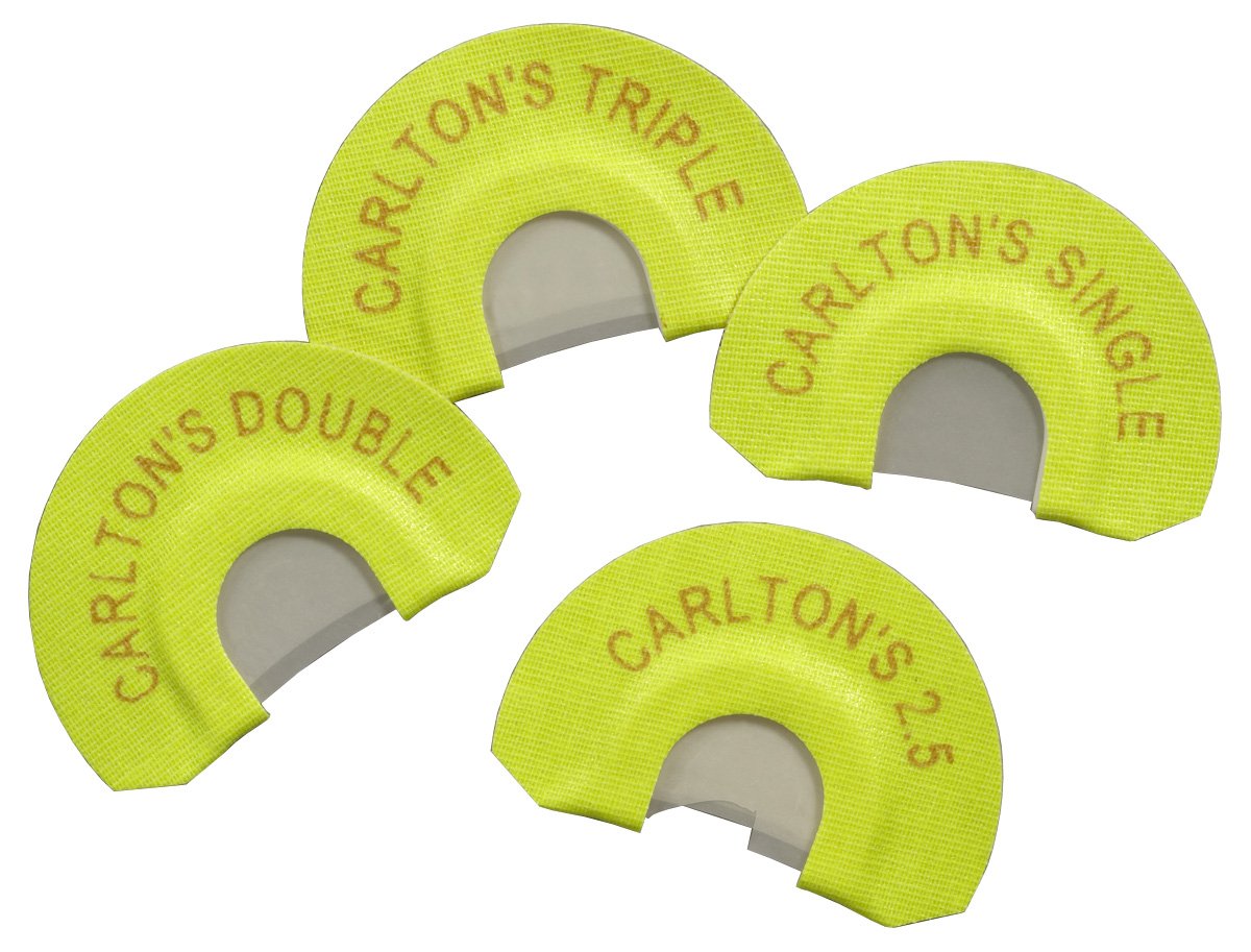 Carlton's Calls Premium Flex Elk Diaphragm Game Calls 4-Pack - Single, Double, Triple & 2.5 Combo Diaphragm Calls - Realistic Elk Calling Sounds