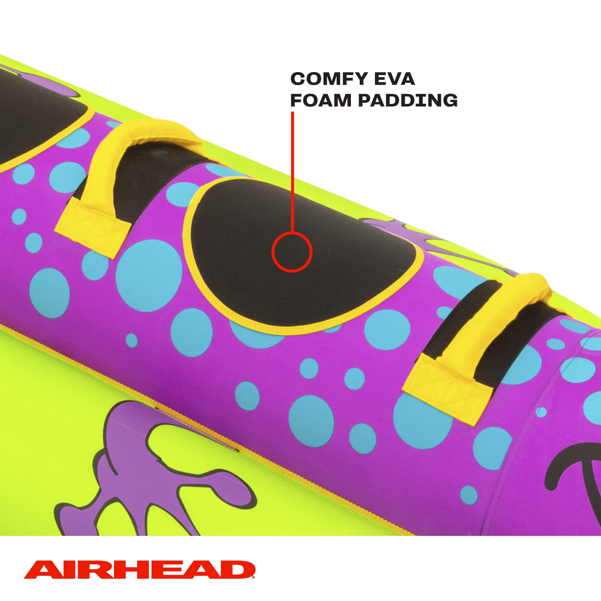AIRHEAD Salamander Towable Animal Tube, 1-3 Rider Towable Tube for Boating