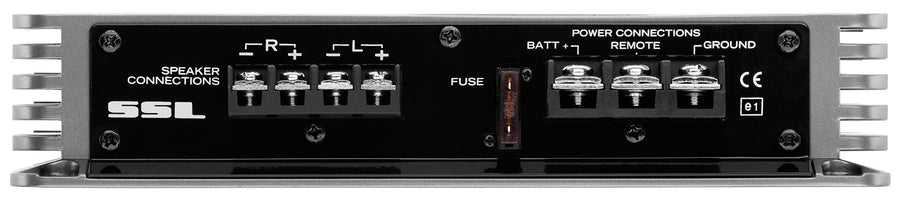 Sound Storm EV2.200 Laboratories 2 Channel Car Audio Amplifier - 200 High Output, 2-8 Ohm Stable, High/Low Level Inputs, Hook Up to Subwoofer for Bass