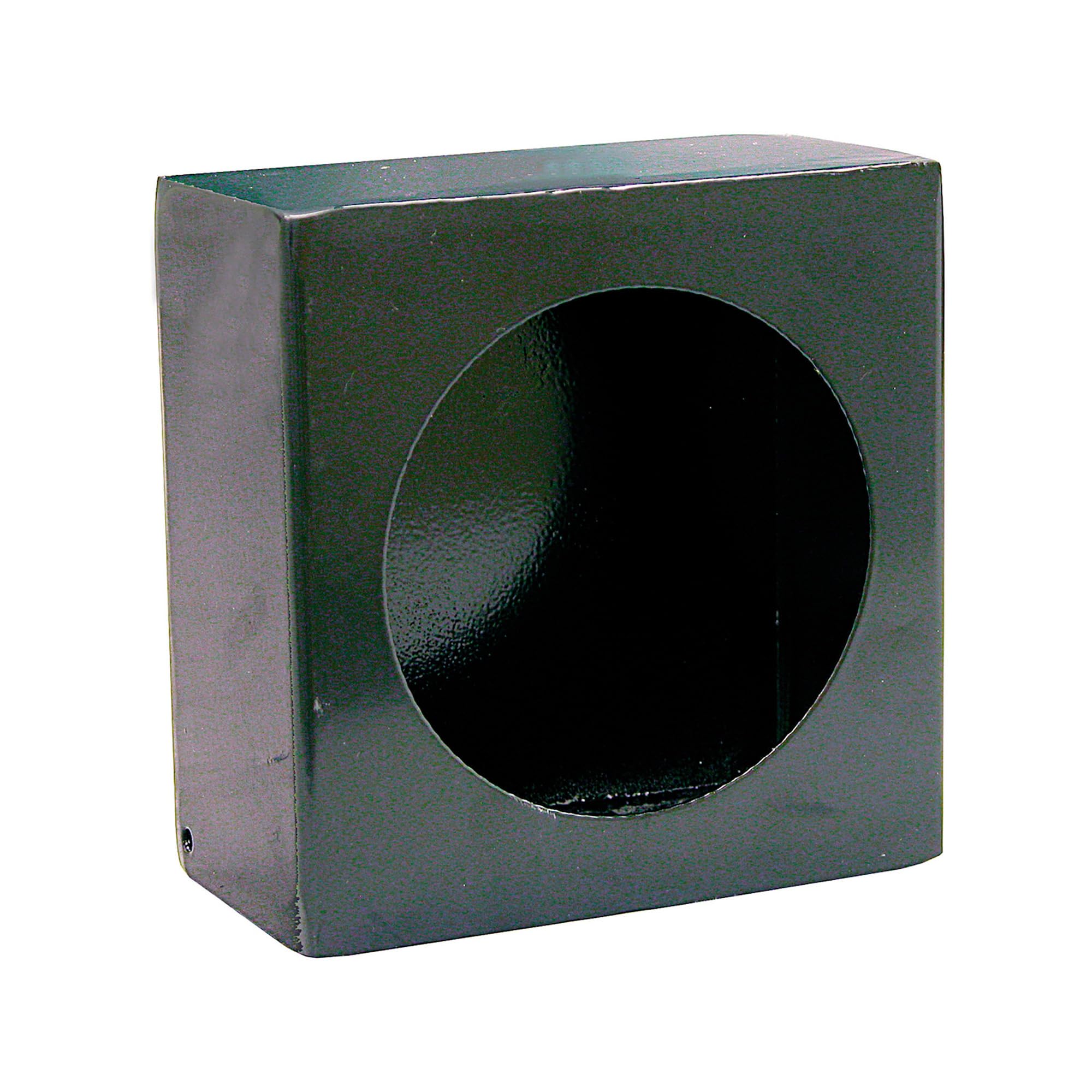 Buyers Products LB663 Round Single Light Box, Black Powder-Coated Steel, Designed for 4-Inch DOT Lights, Measures 3 x 6 x 6 Inches, Bolt/Weld Mounting Options for Trucks, Trailers and Snow Plows