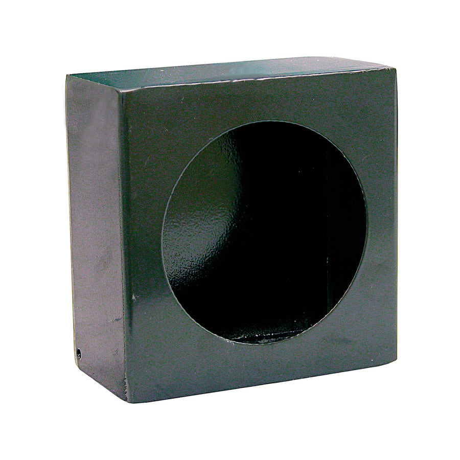 Buyers Products LB663 Round Single Light Box, Black Powder-Coated Steel, Designed for 4-Inch DOT Lights, Measures 3 x 6 x 6 Inches, Bolt/Weld Mounting Options for Trucks, Trailers and Snow Plows