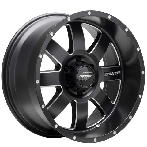 PRO COMP Trilogy Series 73 Satin Black Milled (17x9 / 6x5.5 / -6mm)