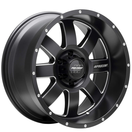 PRO COMP Trilogy Series 73 Satin Black Milled (17x9 / 6x5.5 / -6mm)