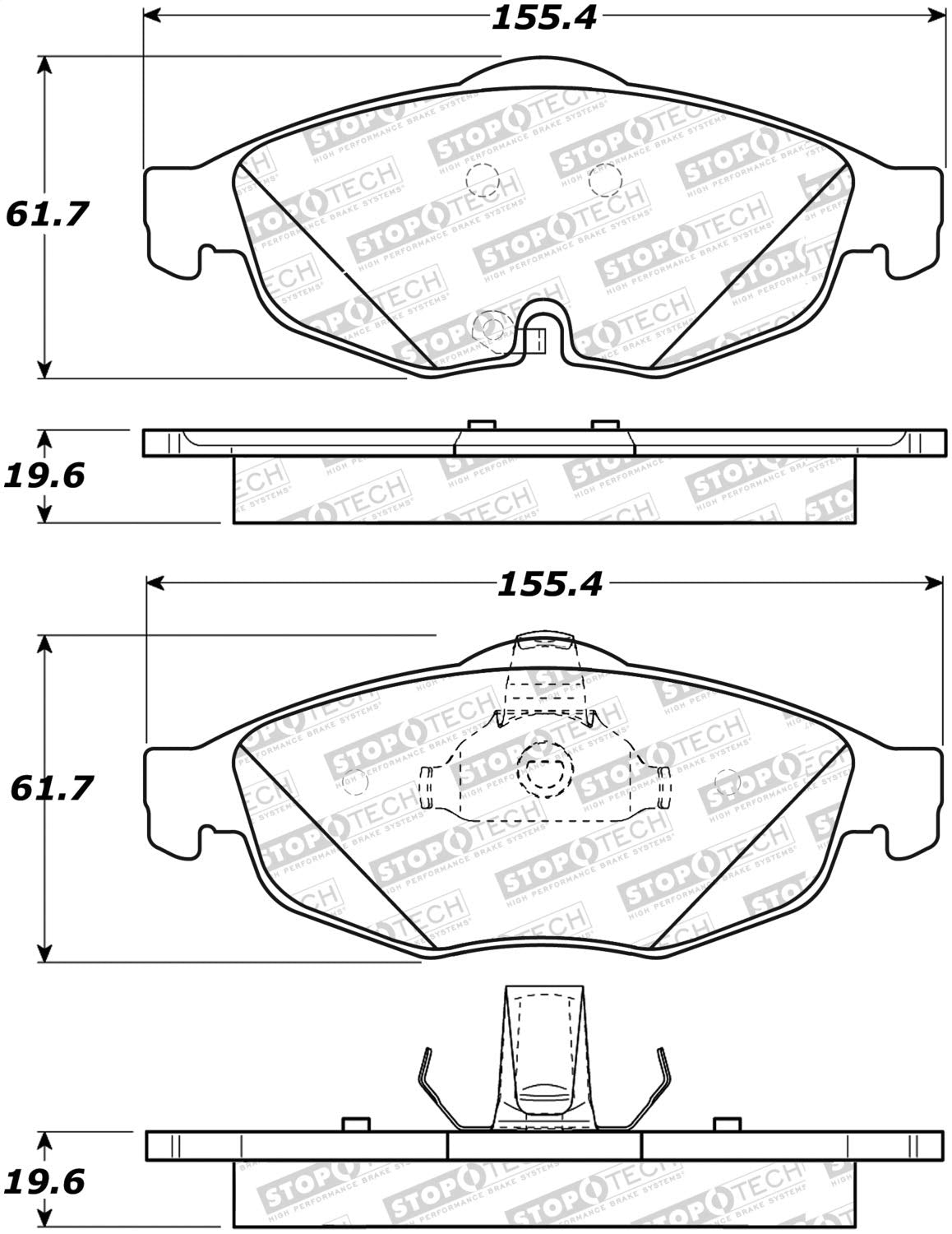 Street Select StopTech Brake Pads 305.08690