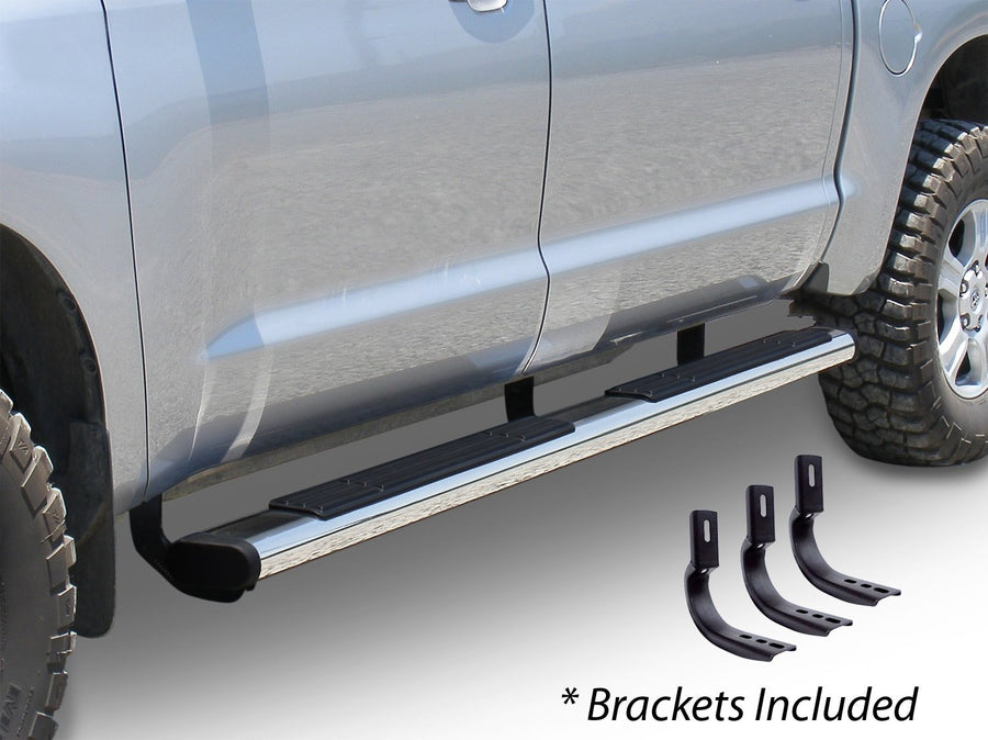 Go Rhino 6" Sidesteps & Brackets OE Xtreme | Stainless Steel, Polished | 686409796PS | Fits 2006-2009 Dodge Ram 2500, 3500 Mega Cab Pickup