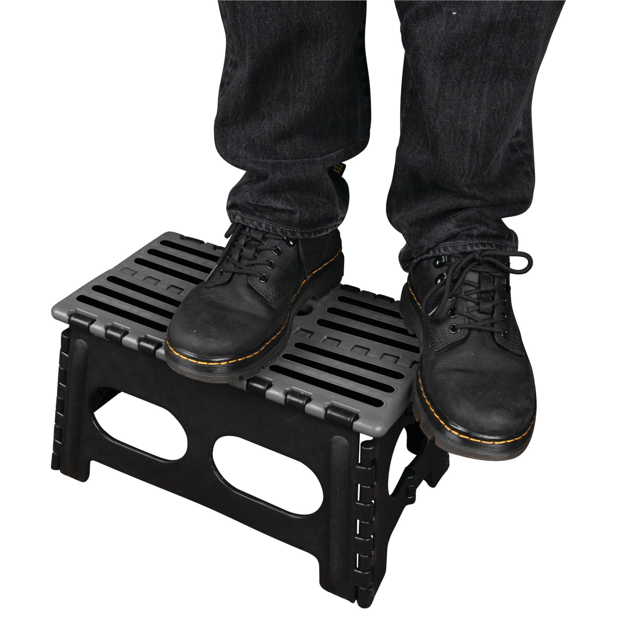 Heavy Duty Performance Tool W85041 Folding Step Stool with Non-Skid Platform, 15-inch Wide, 300 lb. Capacity, Easy to Store and Clean