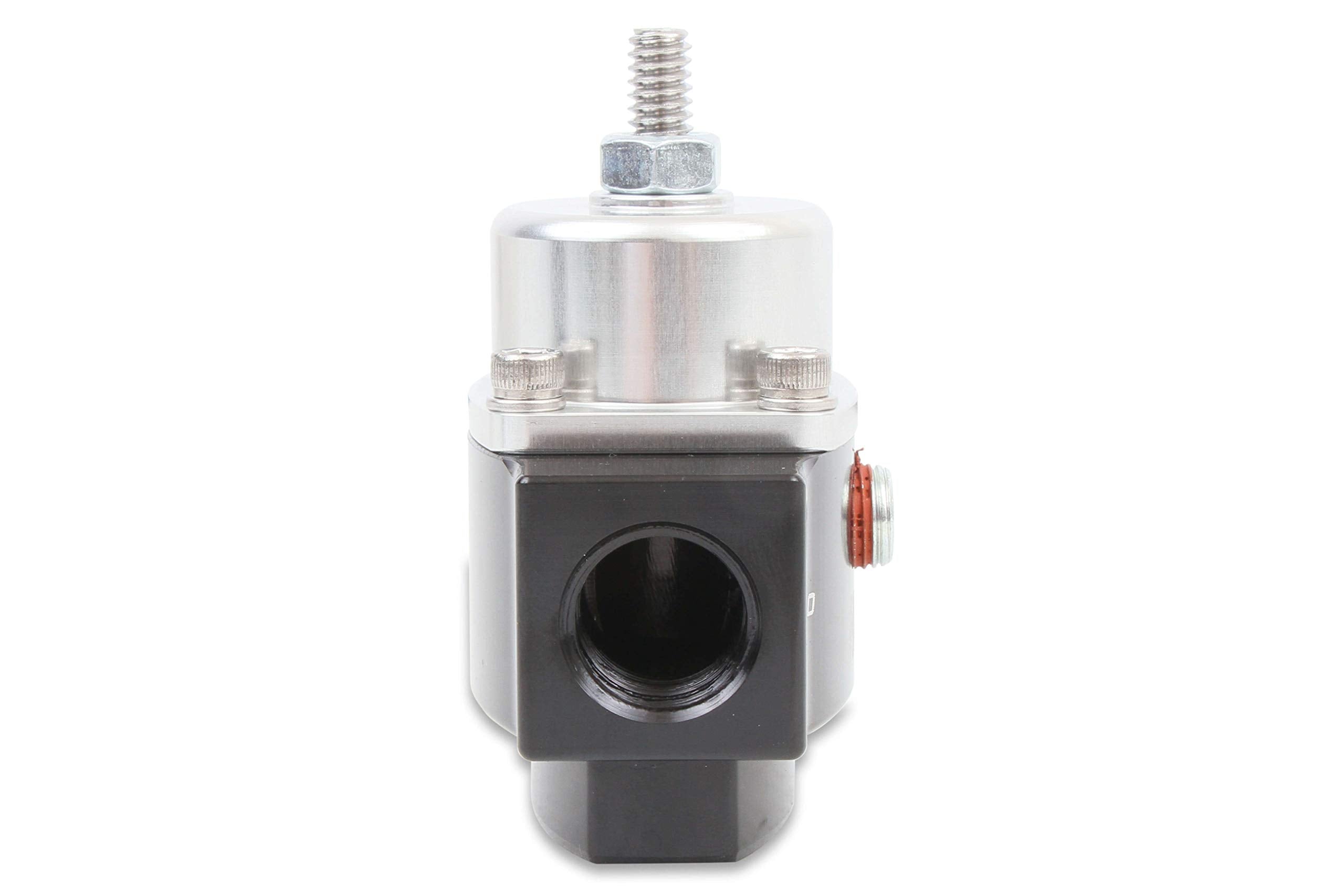 12-841 Holley 4.5-9 PSI Adjustable Bypass Billet Fuel Pressure Regulator with 3/8" NTP Ports