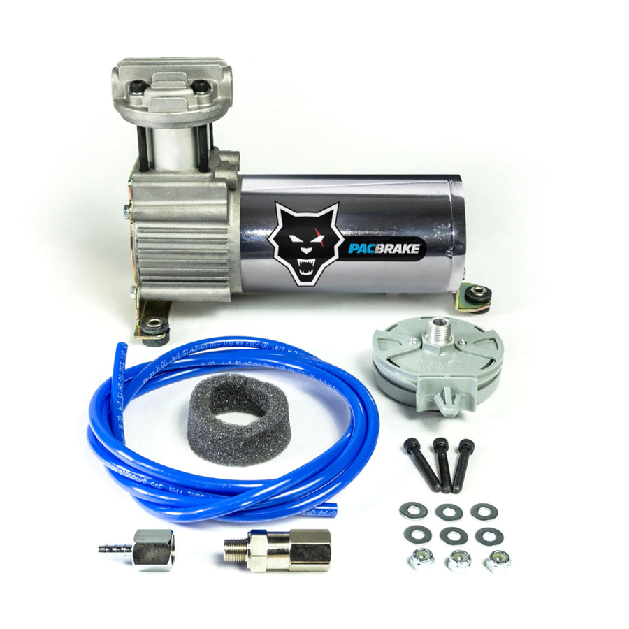 Pacbrake Basic HP10142 Air Compressor Kit | Includes Installation Hardware | Oil-less Design | Heavy-Duty Construction | 150 PSI Max Working Pressure | 33% Max Duty Cycle