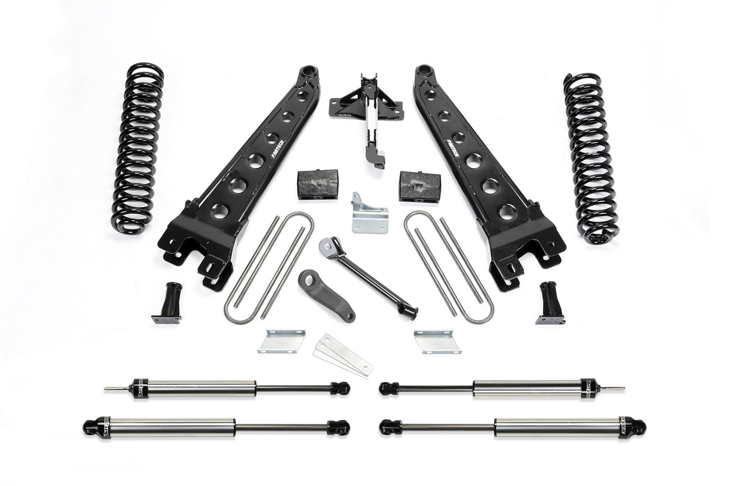 Fabtech Radius Arm Lift System K2211DL 4 in. Lift w/Dirt Logic Shocks Radius Arm Lift System