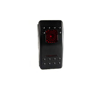 Rocker Race Sport RSRP12VR LED 12-Volt On/Off Switch - Red