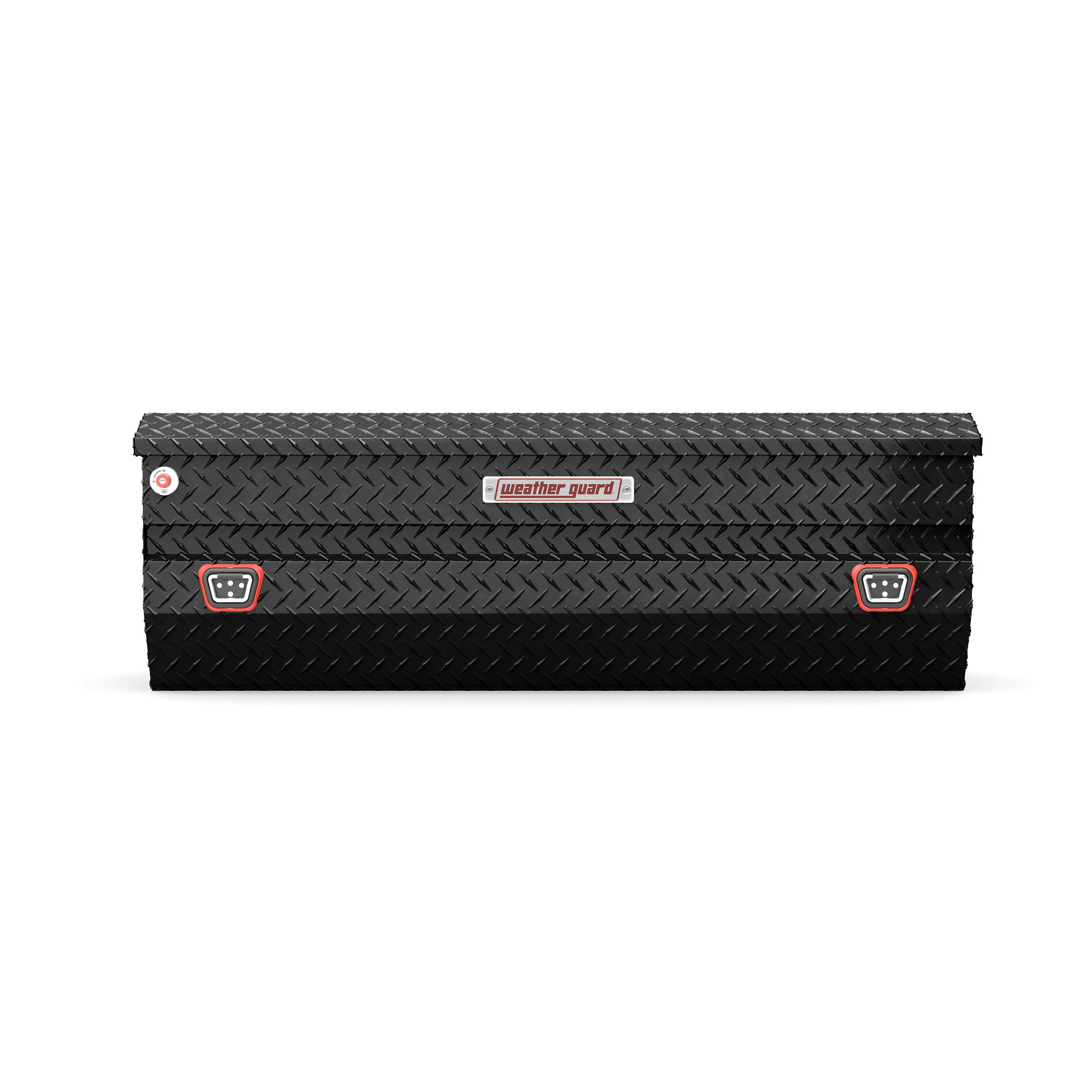 Aluminum All-Purpose Truck Tool Chest WEATHER GUARD 634-5-04, Fits Full Size Trucks, 10.0 cu ft Storage Capacity (Gloss Black)