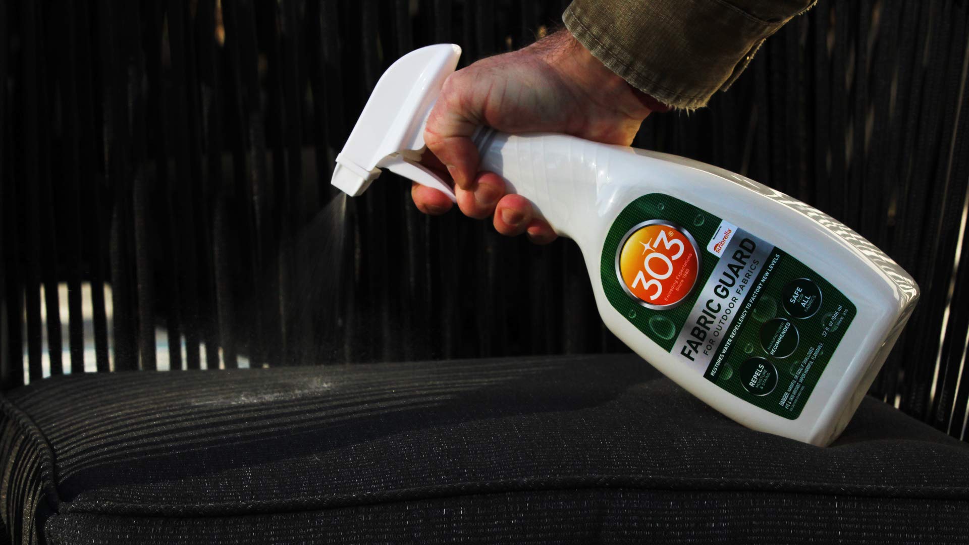 Fabric Guard 303 Products – Water Repellent & Stain Shielding Fabric Spray, Safe for All Outdoor Upholstery, Easy to Use, Manufacturer Recommended Protectant Spray, 1 Gallon