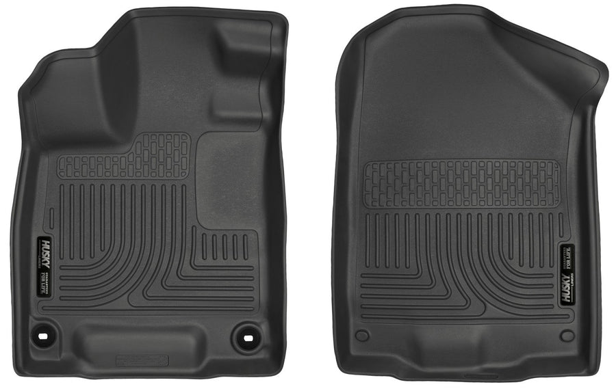 Husky Liners Floor Mats Weatherbeater | Fits 2017-2026 Honda Ridgeline | Front Row, 2-pc Black - 18431