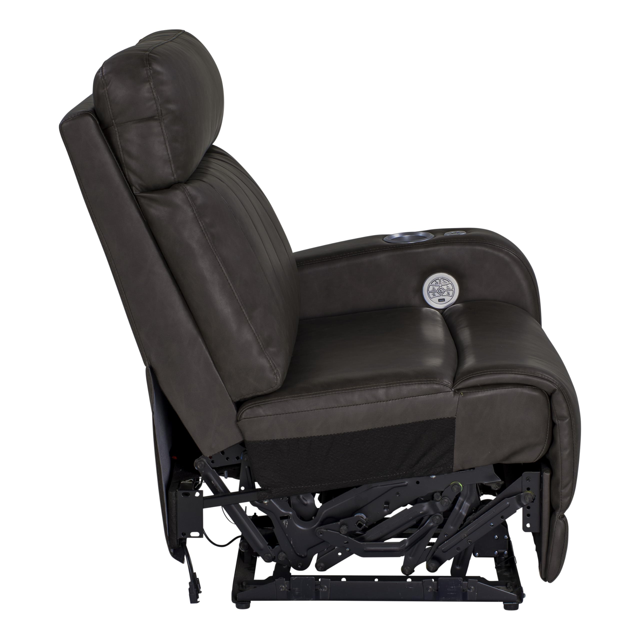 Thomas Payne® Luxury RV Theater Seating Seismic Series Recliner - Left Hand Configuration, Millbrae – Remote Control Power Recline, Massage and Lumbar – Power Port Accessory Compatible – 2020129321