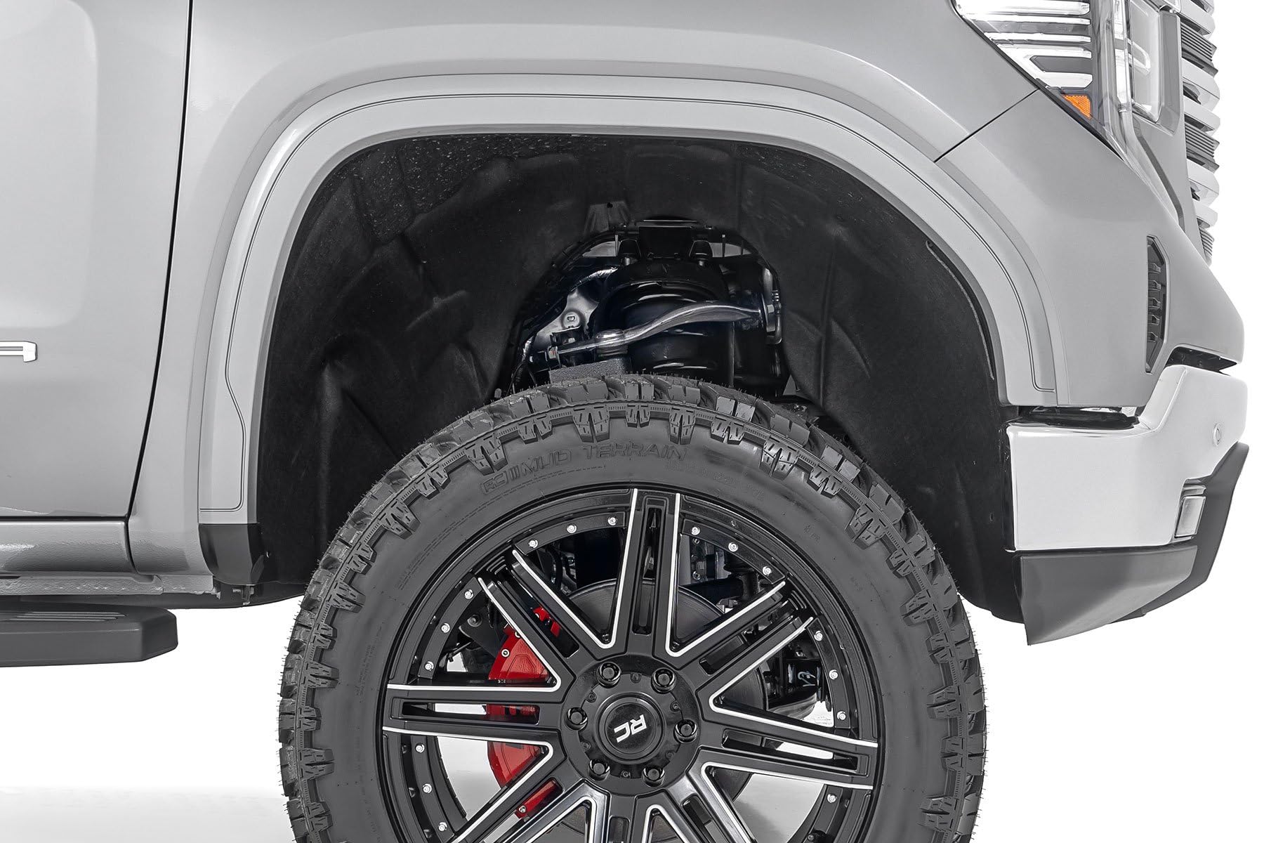 Mud Flap Delete Rough Country for GMC Sierra 1500 2WD/4WD (2019-2026 & Classic) - Front & Rear (Set of 4)
