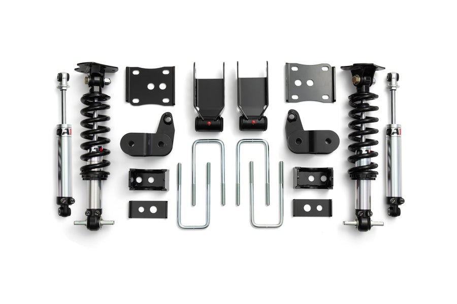 3/5 Lowering Kit QA1 fits 2015 2020 F150 2WD Double Adjustable | All in One Solution | Easy Bolt-In Installation | LK02-FF01