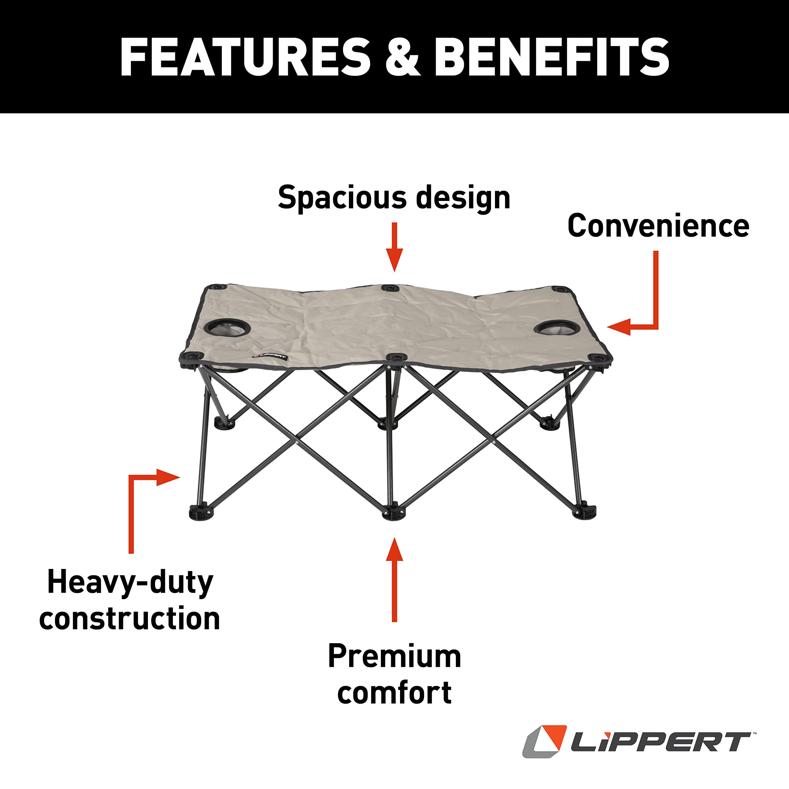 Campfire Ottoman Lippert Components 2021123292 - Sand