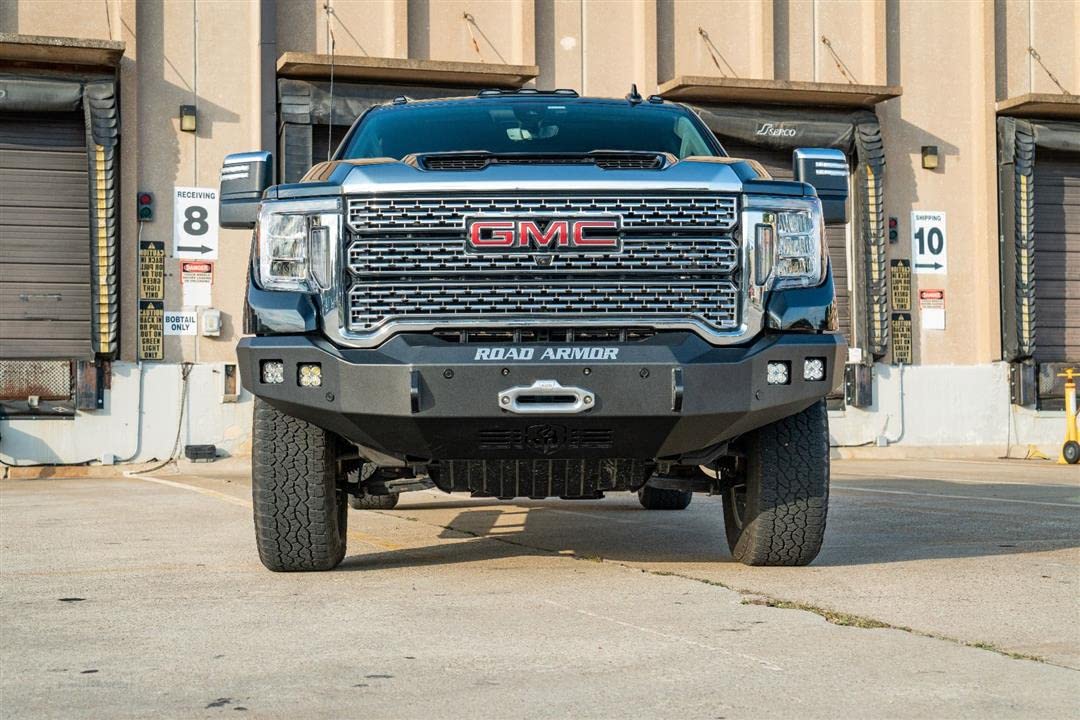 Front Bumper Road Armor 3152DF-B0-P2-MR-BH-B Fits Chevrolet Silverado 2500 HD