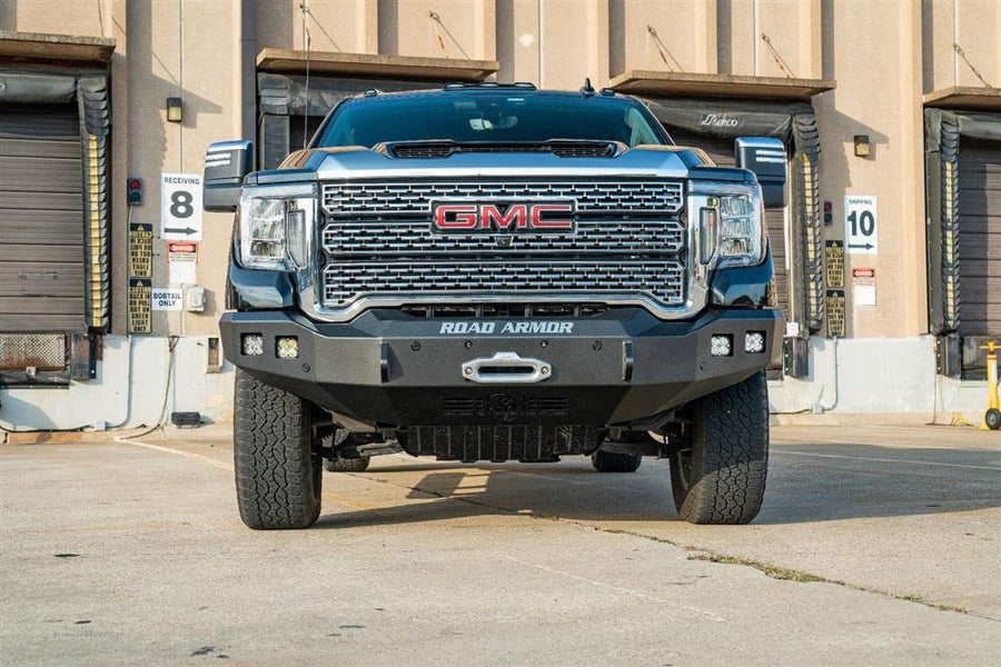 Front Bumper Road Armor 3152DF-B0-P2-MR-BH-B Fits Chevrolet Silverado 2500 HD