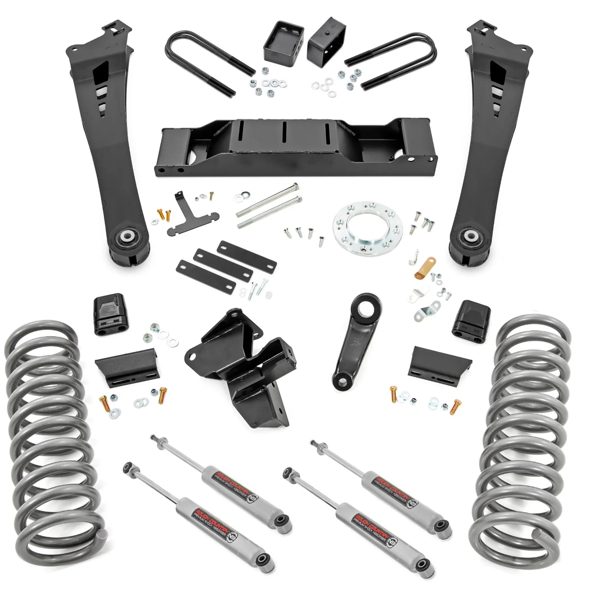 5" Lift Kit Rough Country for 19-24 Dodge Ram 3500 w/AISIN Transmission - 37830