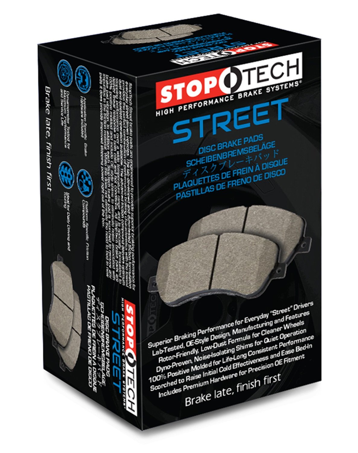 Brake Pads Stoptech 308.16401 with Shims & Hardware